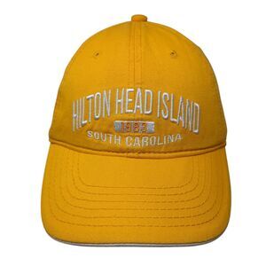 Hilton Head Island South Carolina Strapback Hat Yellow One Size Strand